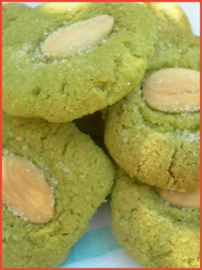 Biscotti-alle-mandorle-e-the-verde-matcha-vegan