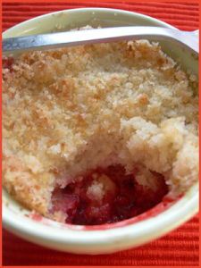Crumble-alle fragole-vegan
